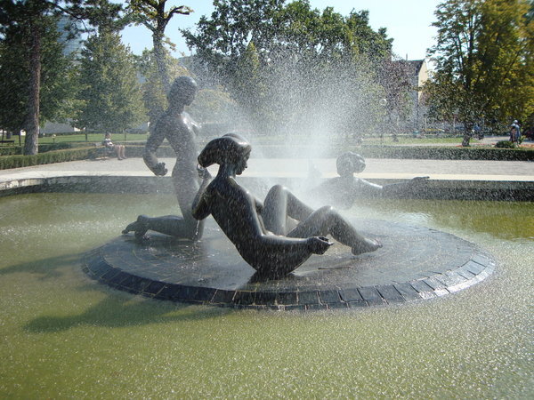 Water ladies in Bratislava park
