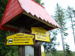 Tatra hiking signpost