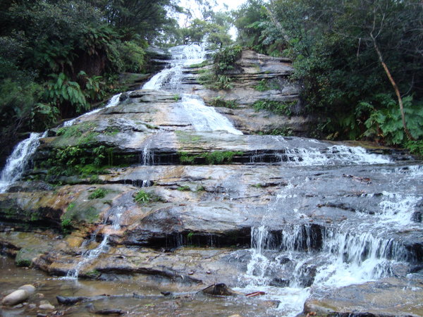 Upper reaches of Katoomba falls