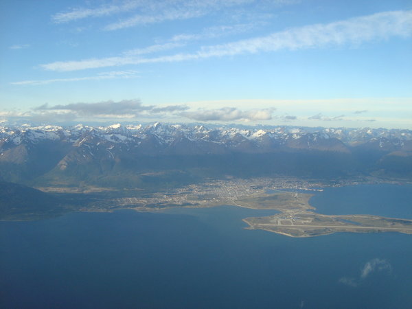 aerial view Ushuaia