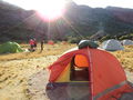 Day 2 camp on Mt Boby trip