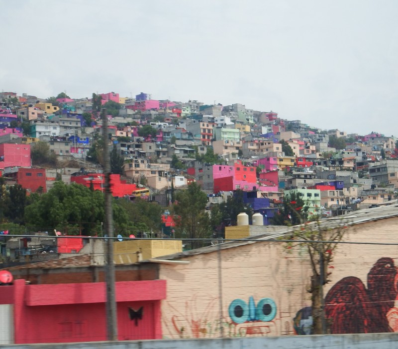 Upmarket favelas/ slums, Mexico city