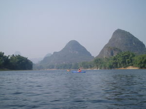 Kayaking in Yangshuo, China