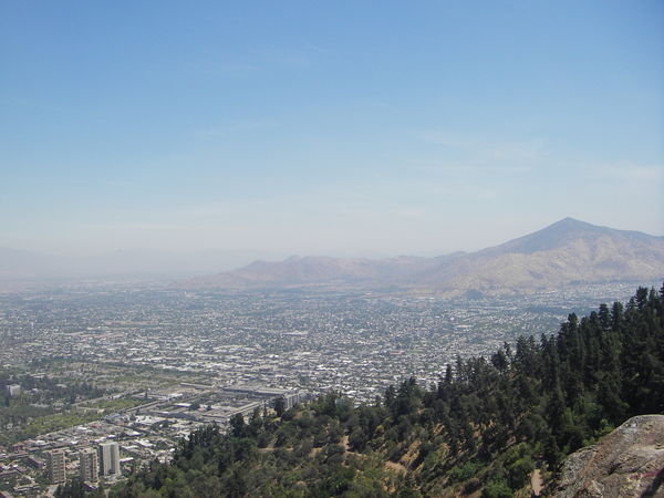 Santiago sett fra San Cristobal