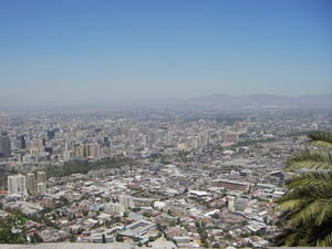 Santiago sett fra San Cristobal