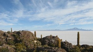 A "island" in the middle of the Salar