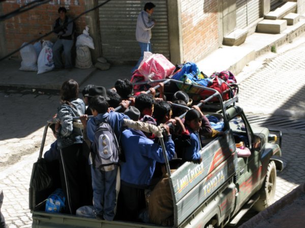 A common "taxi" in Bolivia
