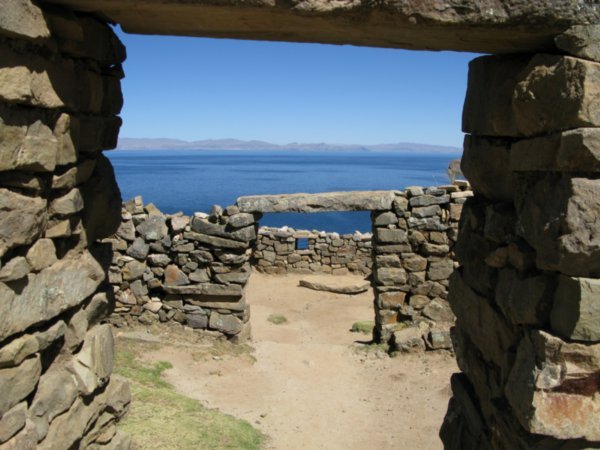 The ruins at the northern part of Isla del Sol