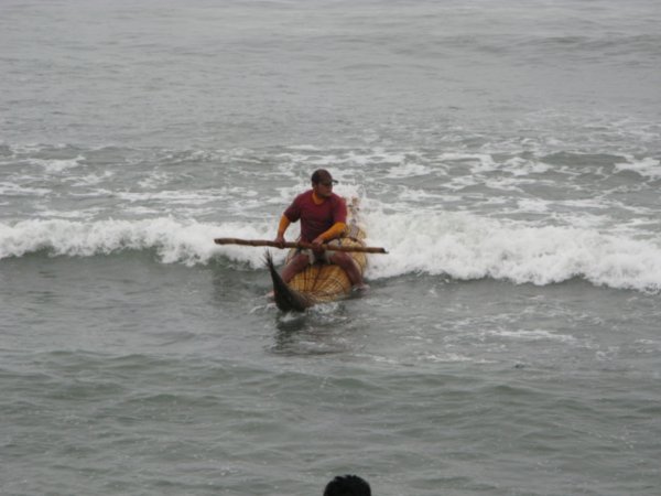 The local "Fishing Cowboys" in Huanchaco