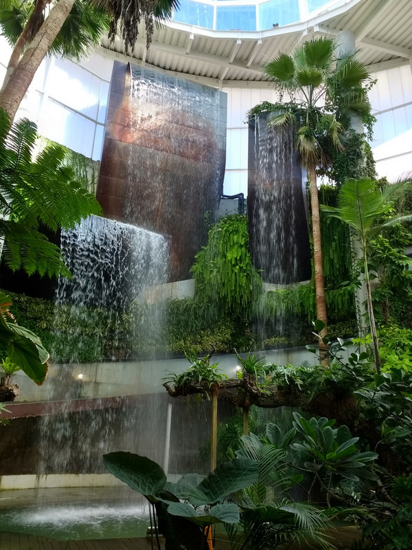 Waterfalls in Orchid House, Estepona