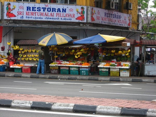 Fruit stall in Brickfields