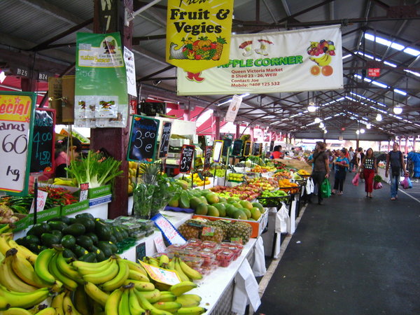 Queen Victoria market in Melbourne
