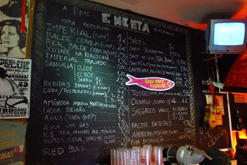 Nice prices in Lisbon Bar