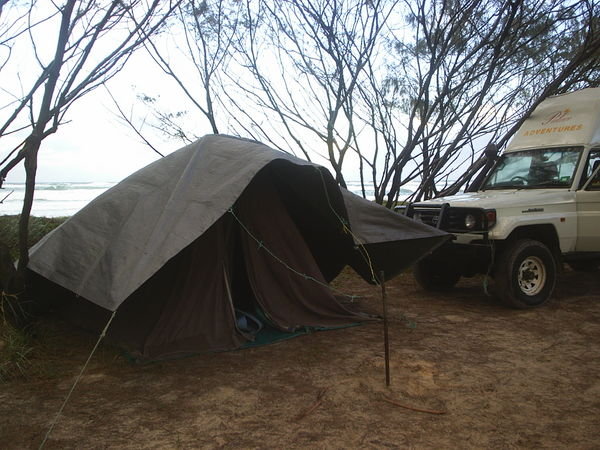 Setting up camp