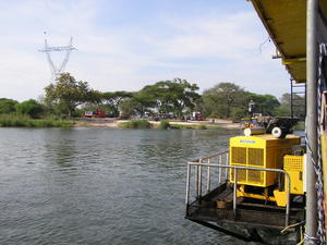 Border Ferry Across the Zambezi