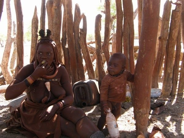 Himba family, Opuwo