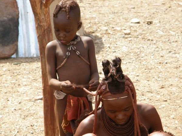 Himba family life
