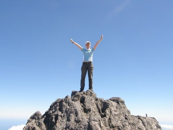 Top of the world - well Mt Taranaki anyway!