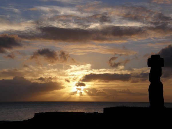 Moai at Hanga Roa, Rapa Nui