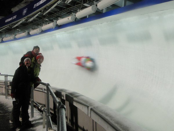 Luge watching (well sort of)
