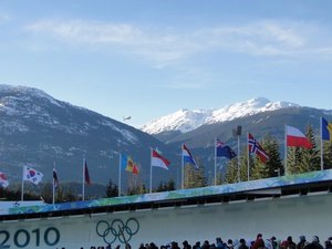 Views from the Whistler sliding centre