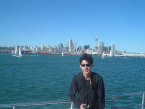 Me in front of Auckland
