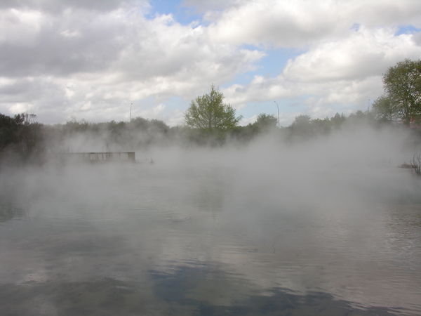 Sulfur pond