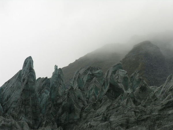 The top of the glacier