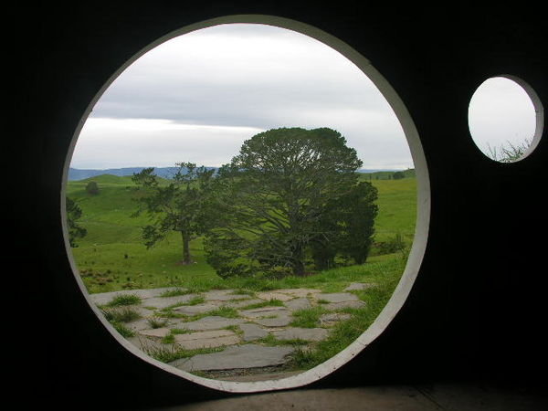Looking out Bilbo's house