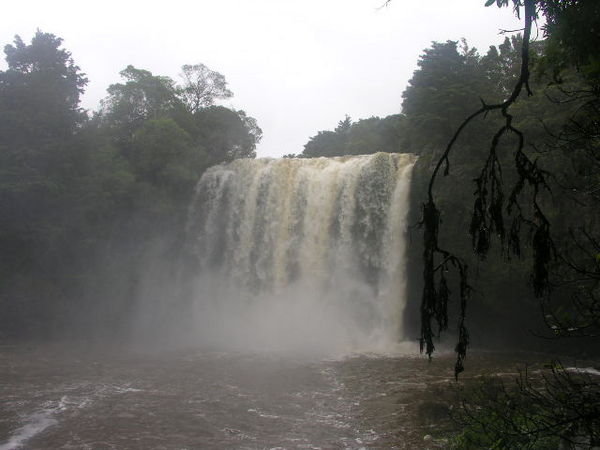 A large waterfall
