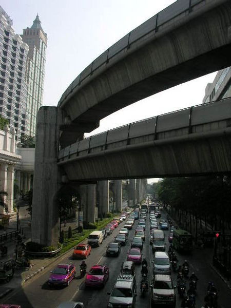 The busy streets of Bangkok