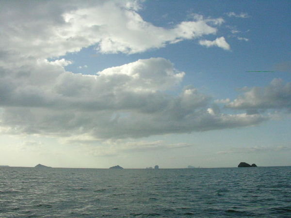 Islands off the side of our boat on the way to Ko Tarutao