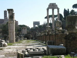 The ruins of Rome!  In their lack of glory.
