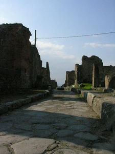 One of the many streets of Pompei