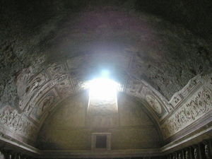 Inside the Pompei baths