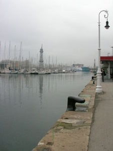 The harbor of Barcelona