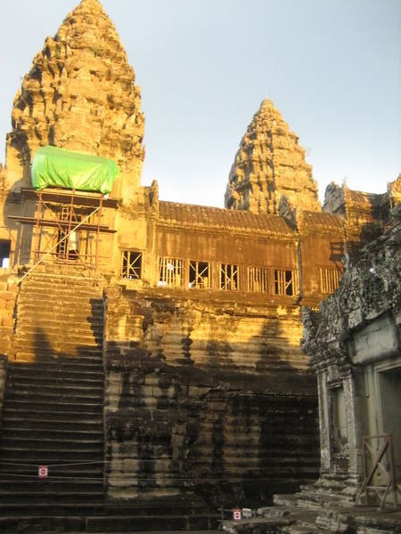 Golden  sunset at Angkor Wat