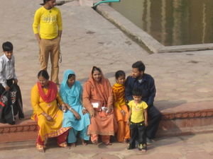 Indian family, also tourists