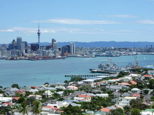 The Sky Tower and Auckland Skyline