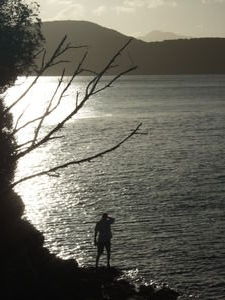 Ben on a  headland near Picton
