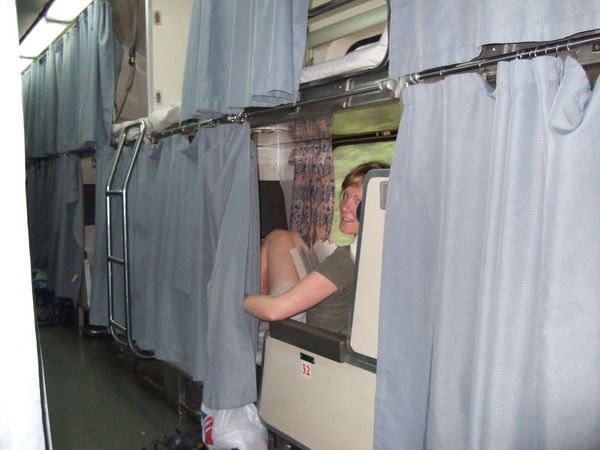 Sal on Sleeper train (from Singapore to Perhentian Islands)