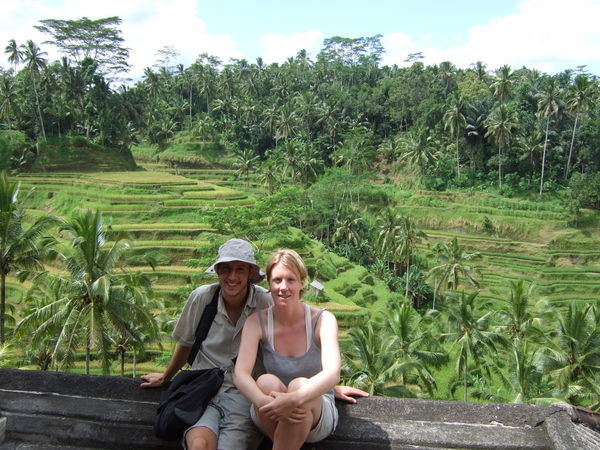 Lunch infront of the rice terraces