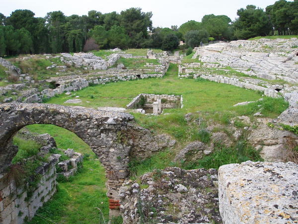 Anfiteatro Romano built during the Roman Empire
