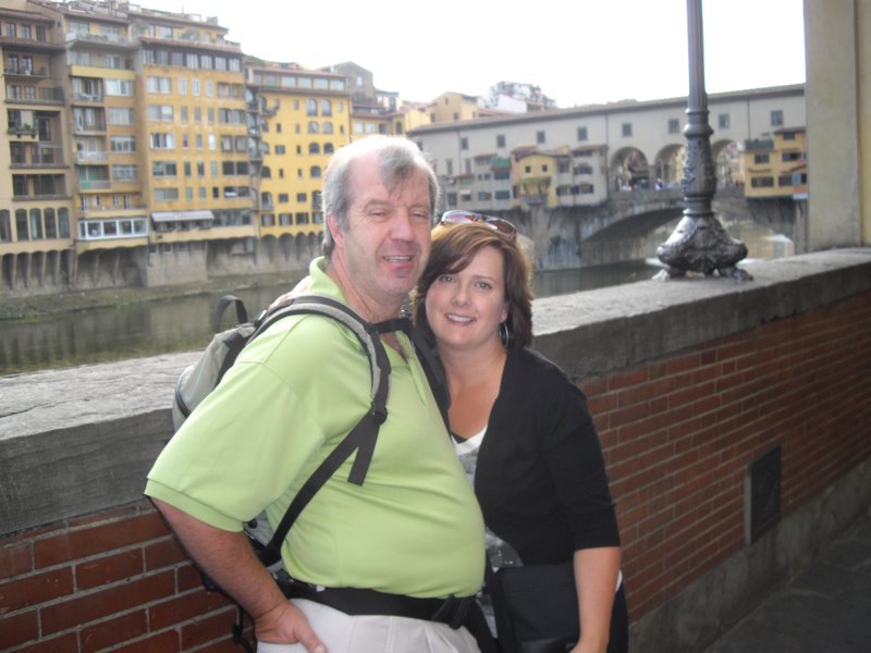 Ron & Laura in front of the Ponte Vecchio