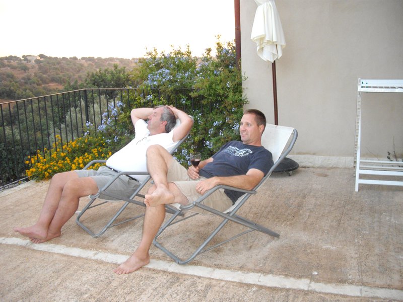 Dan & Ron relaxing