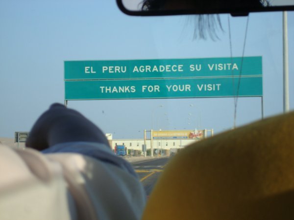 Tchau Peru!