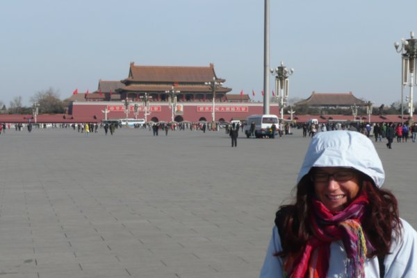 Place Tian Anmen : Il fait trop froid !