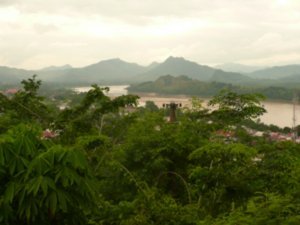 La vue d en haut sur le Mekong
