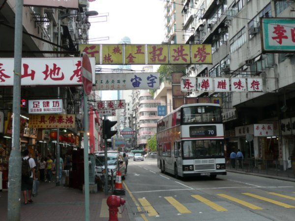 Les rues de Hong Kong