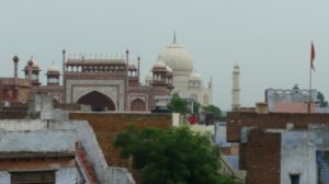 Petit dej vue sur le Taj